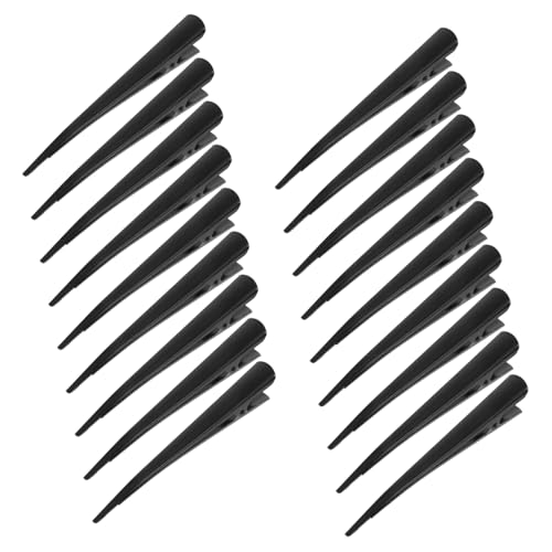 Beaupretty 20 Stück Teiliges Schwarz Duckbill-haarspangen Langlebige Spitze Metall-alligator-clips für Damen Rutschfeste Haar-accessoires zum Styling DIY und Besonderen Anlässen von Beaupretty