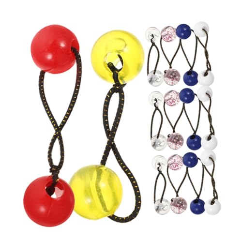 Beaupretty 20 Stück Teiliges Süße Haargummis für Mädchen Elastische Haarbänder mit Doppelball Design für Vielseitig Einsetzbar von Beaupretty