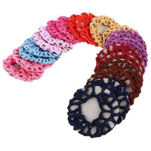 Beaupretty 20stücke Haarnetz Elastisch Gehäkelt Damen Duttnetz Mesh Brötchen Abdeckung Haar Styling Accessoires Für Party Sport Reisen Schönheit von Beaupretty
