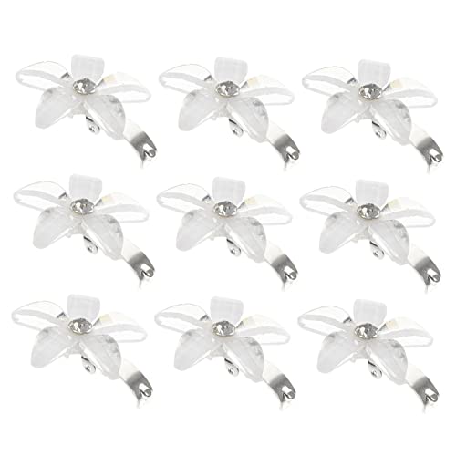 Beaupretty 20stücke Mini-blumen-haarspangen Mit Strasssteinen Kleine Haarspangen Für Mädchen Winzige Krallenspangen Als Haar-accessoires Blumen-klammern Für Dünnes Haar Dekorative Blumenclips von Beaupretty
