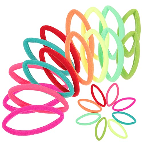 Beaupretty 24st Farbiges Haarband Pferdeschwanzhalter Seil Haarschmuck Für Kleinkinder Haarring Bindet Kopfbedeckungen Haar Gummiband Kopfschmuck Für Mädchen Kleine Schnüren Nylon Armband von Beaupretty