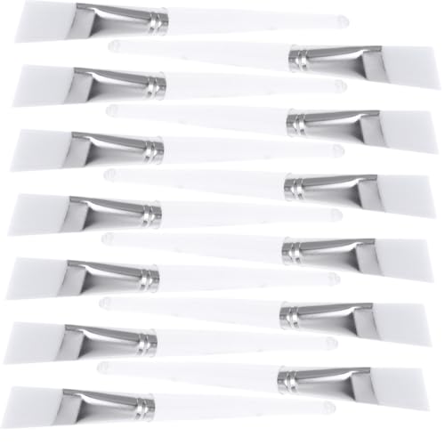 Beaupretty 24 Stück Teiliges Gesichtsmaske Pinsel mit Transparentem Kristallgriff Wiederverwendbar Flacher Applikator für Cremes Schlamm und Lotionen Leicht zu Reinigen für Private und von Beaupretty