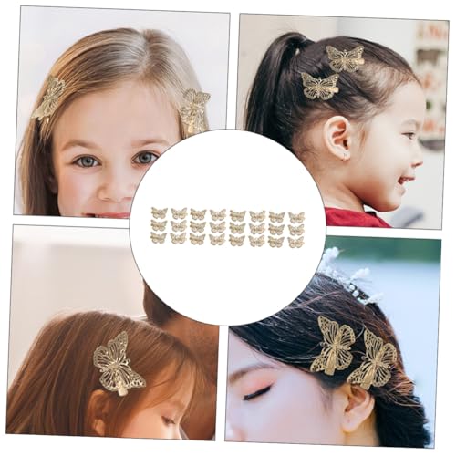Beaupretty 24 Stück Teiliges Metall Schmetterling Haarspangen Damen Elegant Seitenclip Haarschmuck für Alltag und Fest Frisuren Zubehör von Beaupretty