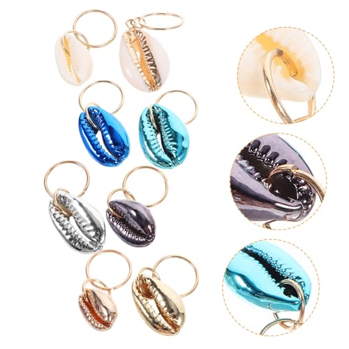 Beaupretty 24 Stück Teiliges Shell Hair Jewelry Haarschmuck für Zöpfe und Dreadlocks Langlebige Muschel Haarringe Vielseitige Haar Accessoires für Kreative Flechtfrisuren für Damen und DIY von Beaupretty