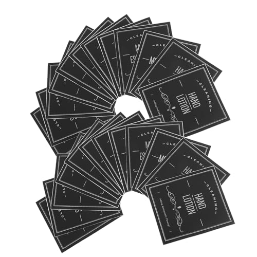 Beaupretty 24 Stück Teiliges Wasserdichtes Etiketten Set für Badezimmerflaschen Selbstklebende Aufkleber zur Shampoo und Lotion Flaschenbeschriftung Wiederablösbar für Ordentliche von Beaupretty