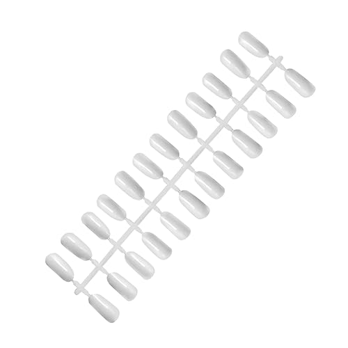Beaupretty 240 Stück Teiliges Weißes Nagelspitzen Oval Vollabdeckung Nail Art Tips Nail Polish Display Praktikumssticks Für Nagelverlängerung Gel Design Fiberglas Maniküre Anfänger Profis von Beaupretty