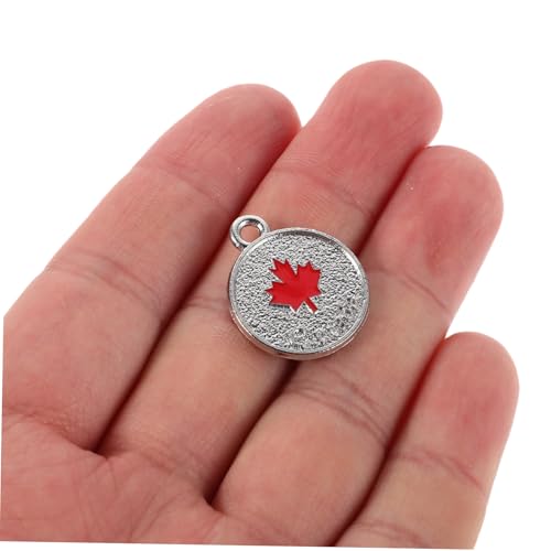 Beaupretty 25stücke Flagge Anhänger Aus Legierung Ahornblatt-schmuck Schlüsselanhänger Mit Flagge Aus Dekorativer Schlüsselanhänger Für Diy Zubehör von Beaupretty