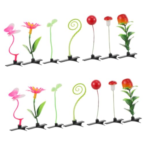 Beaupretty 28 Stück Teiliges Set Haarspangen mit Pflanzenmotiven für Mädchen Kreative Haarklammern mit Bunten Blättern Blumen und Früchten für Besondere Anlässe von Beaupretty