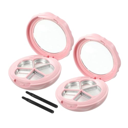 Beaupretty 2sätze Leere Lipstick Dispenser Box Mit Spiegel Und Pinsel Praktischer Makeup Organizer Für Blush Eyeshadow Und Lippenstift Kosmetik Aufbewahrungssystem von Beaupretty