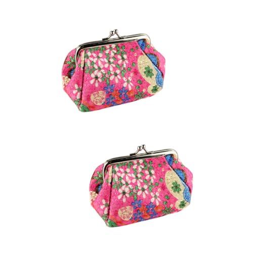 Beaupretty 2St Facilitation aufbewahrungssack Handlich Seidenbeutel Geldbörsen mit Schnalle taschenschirm carteras pequeñas para Mujer Schlüssel Tasche Schmuck Kartenhalter von Beaupretty