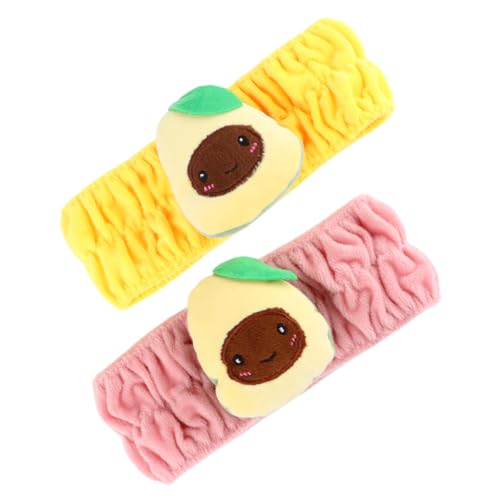 Beaupretty 2Stücke Avocado Design Stirnbänder Elastisches Gesichtswaschen Haarband Bequemes Make Up Zubehör für Damen Gelb Beaupretty 2Stücke Avocado Design Stirnbänder Elastisches Gesichtswaschen Haarband Bequemes Make Up Zubehör für Damen Gelb von Beaupretty