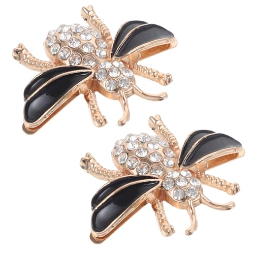 Beaupretty 2Stücke Bienen Schuh Charms Metall Schuhclips mit Strass Dekorative Schuhschnallen für Damen Vielseitige Clip Dekoration für Sneakers und High Heels von Beaupretty