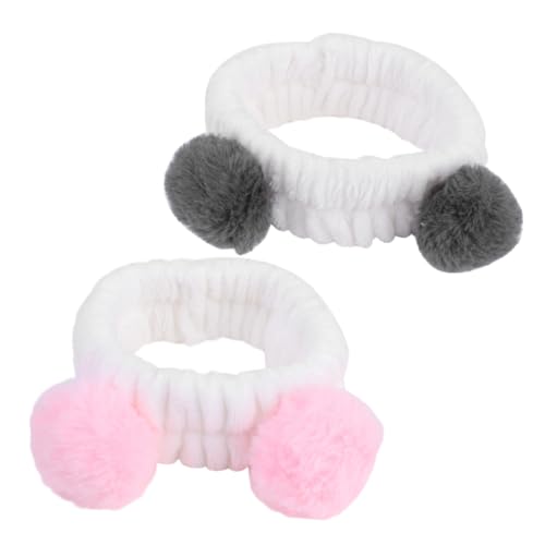 Beaupretty 2stücke Elastische Haarbänder Für Damen Praktische Kopfband Für Gesichtswäsche Und Makeup Atmungsaktive Stoffe Für Yoga Und Spa von Beaupretty