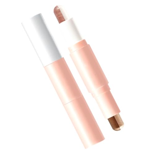 Beaupretty 2Stücke Doppelkopf Lidschatten Sticks Teilig Wasserfester Makeup Eyeshadow Stift Zwei Farben Für Vielseitiges Eye Make Up Erdtöne Roségold von Beaupretty