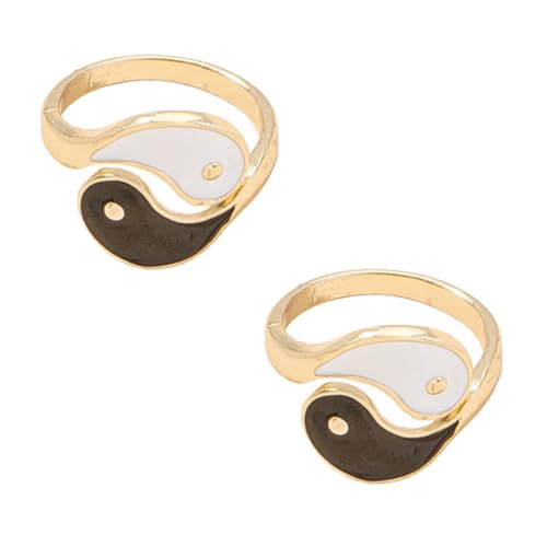 Beaupretty Trigramm Ring 2 Stück Verstellbarer Fingerring Aus Legierung Kreatives Design Für Damen Und Herren Modischer Schmuck Für Festivals Und Besondere Anlässe Geschenkidee von Beaupretty