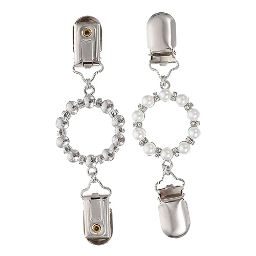 Beaupretty 2Stücke Pullover Schal Clips für Damen Brosche für Strickjacken und Schals Hochwertige Zierteile mit Glänzenden Akzenten Fixieren und Dekorieren von Beaupretty