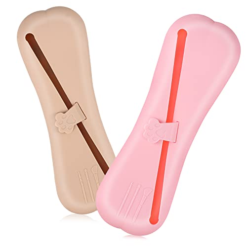 Beaupretty 2 Stück Reise Make Up Pinselhalter aus Silikon Tragbares Make Up Pinseltasche für Augenbrauen Kosmetikpinsel Organizer mit Schnalle für Unterwegs Beaupretty 2 Stück Reise Make Up Pinselhalter aus Silikon Tragbares Make Up Pinseltasche für Augenbrauen Kosmetikpinsel Organizer mit Schnalle für Unterwegs von Beaupretty