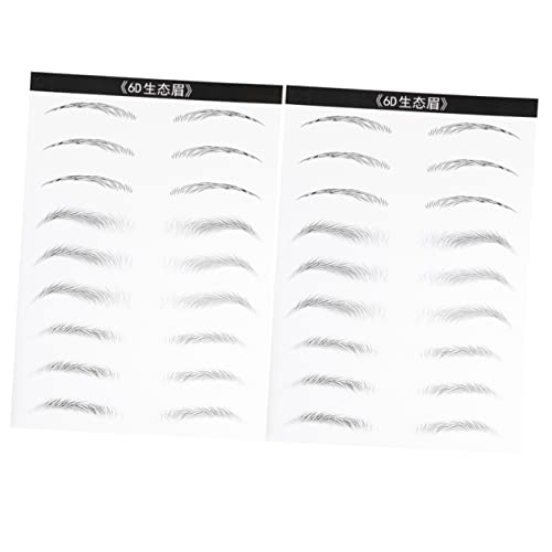 Beaupretty 2blätter Augenbrauen Sticker Haarähnliche Simulation Für Falsche Augenbrauen Auftragen von Beaupretty