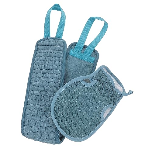 Beaupretty Badetuch Reiben Zurück Bad Handschuhe 2pcs Peeling Zurück Scrub Dusche Handtuch Handschuh Set von Beaupretty