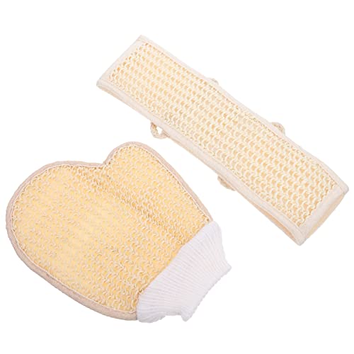 Beaupretty 2er Set Dusch Peeling Handschuhe Und Rückenreinigungs Handtuch Komfortable Mikrofaser Hautschrubber Für Die Dusche Ideales Badezubehör Für Sanfte Reinigung Und Peelingpflege von Beaupretty