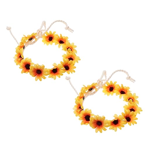 Beaupretty 2er Set Haarschmuck Mit 11 Weißen Gänseblümchen ädchen Haarband Dekoration Für Partys Festivals Und Strandveranstaltungen Blütenkranz Für Und Damen von Beaupretty