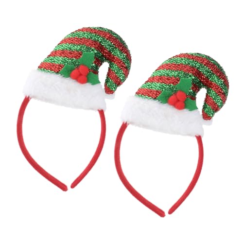Beaupretty 2er Set Weihnachtsmütze Haarschmuck Für Glitzernder Haarreif Mit Festlichem Design Für Weihnachtsfeiern Kostüme Und Als von Beaupretty