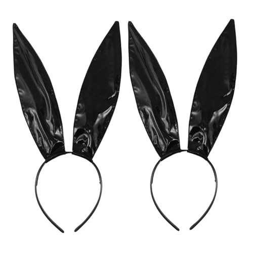 Beaupretty 2stücke Hasenohren Stirnband Aus Kunstleder Für Erwachsene Mit Hasenstirnband Für Halloween Und Weihnachten Als Hasenohr-haarband Für Party-kostüm-zubehör von Beaupretty