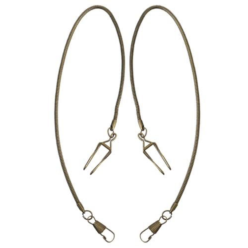 Beaupretty 2stücke Metall Taschenuhrketten Vintage Gürtelketten Für Herren Taschenuhrverschluss-aufhänger Kette Für Taschenuhr Anzugkette Handtaschenkette von Beaupretty