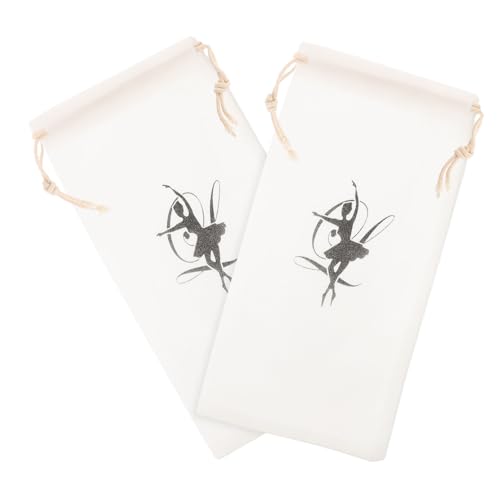 Beaupretty 2stücke Tanzschuhtaschen Mit Kordelzug Für Ballettschuhe Aufbewahrungstaschen Für Damen Tragbar Für Tanztraining Und Fitness von Beaupretty
