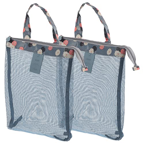 Beaupretty 2stücke Toilettenbeutel Reise-kulturbeutel Make-up-behälter Mit Reißverschluss Mesh-Tasche Für Badeanzug Und Handtücher Reisezubehör Mehrzweck-Kosmetiktasche Für Zuhause von Beaupretty