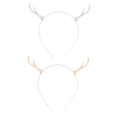 Beaupretty 2stücke Weihnachtsgeweih Haarreif Weihnachten Weihnachtskopfbedeckung Haarreif Für Erwachsene Und Junge Mädchen Weihnachtshaarschmuck von Beaupretty