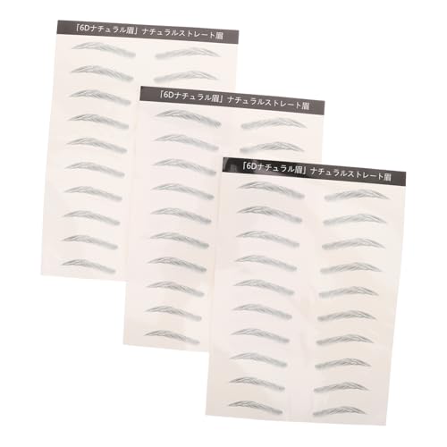Beaupretty 3 Blätter Simulierter Augenbrauen Patch Augenbrauen Aufkleber Für Make Up Haare Wie Temporäre Augenbrauen Formende Augenbrauen Aufkleber Haare Wie Augenbrauen Abziehbilder von Beaupretty