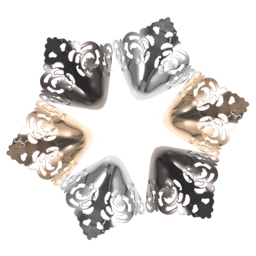 Beaupretty 3 Paar Metallschutzkappen für High Heels Schuhspitzenabdeckungen Zehenkappen für Damen Spitzenabdeckungen Metall Robust und Dekorativ für Schuhe von Beaupretty