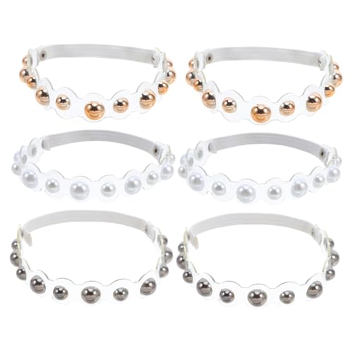 Beaupretty 3 Paare Elastische Transparente Schuhriemen mit Perlen Verstellbare Fersenbänder für High Heels Weiß Silber Gold Rutschfeste Knöchelriemen für Damen Täglicher Komfort und Fester Beaupretty 3 Paare Elastische Transparente Schuhriemen mit Perlen Verstellbare Fersenbänder für High Heels Weiß Silber Gold Rutschfeste Knöchelriemen für Damen Täglicher Komfort und Fester von Beaupretty