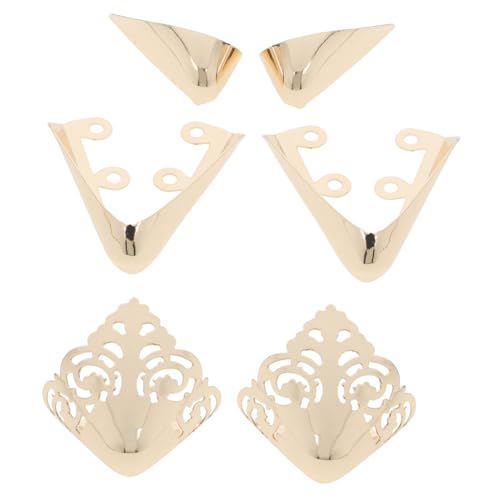 Beaupretty 3 Paare Metall Schuhspitzenschutz für Damen High Heel Schutzkappen Langlebiger Absatzschoner Einfach Anzubringen Modisches Design für Spitze Pumps und Schuhe von Beaupretty