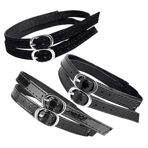 Beaupretty 3 Paare Verstellbare Schuhriemen für Damen Hochhackige Schuhe Elastische Knöchelriemen Ersatz Riemchen Strapazierfähiges PU Material Komfortabler Sitz für Hohe Absätze von Beaupretty