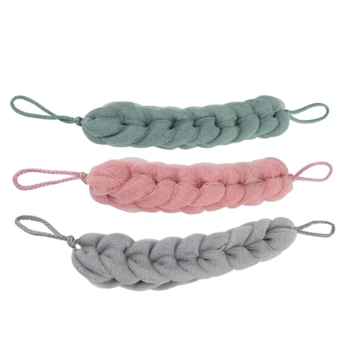 Beaupretty 3 STÜCKE Teiliges Badetuch Langen Bändern Komfortabler Dusch rückenschrubber für Effektives Peeling und Reinigung Strapazierfähig und Einfach zu Handhaben Geeignet für Tägliche von Beaupretty