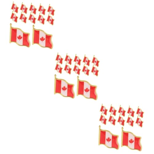 Beaupretty 3 Sätze Flaggenbroschen Dekorative Anstecknadeln Für Herren Und Damen Abzeichen Für Kleidung Für Verschiedene Anlässe 25 Stück * 3 von Beaupretty