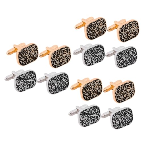Beaupretty 3 Sätze Herren Manschettenknöpfe Vintage Design Mit Kreativen Mustern Klassische Cufflinks Für Anzug Und Hemd Kleidungszubehör Für Hochzeiten Und Formelle Anlässe 2 Paare * 3 von Beaupretty