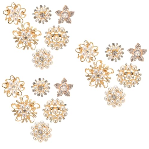 Beaupretty 3 Sätze Perlenbrosche Modebroschen Für Die Hochzeit Hochzeitskleid Simuliert Hochzeitsbroschen Für Frauen Broschen Aus Künstlichen Perlen Legierung 6 Stück * 3 von Beaupretty