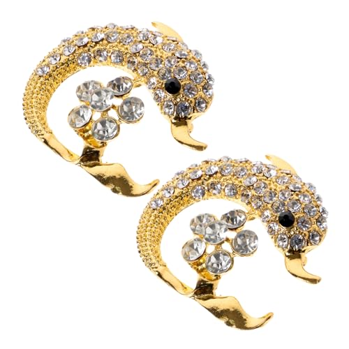 Beaupretty 3 Sätze Rhinestone Broschen Für Damen Süße Delfin Anstecknadeln Mode Schmuck Für Kleidung Und Accessoires Für Besondere Anlässe Und Alltag 2 Stück * 3 von Beaupretty