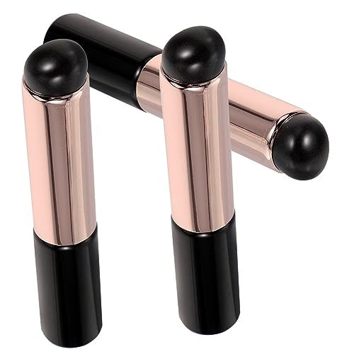 Beaupretty 3 Stck. Wiederverwendbarer Silikon Lippenpinsel für Lippenstift Lipgloss Lidschatten und Concealer Kompakt Tragbar für Unterwegs von Beaupretty