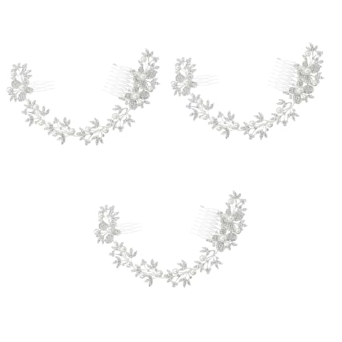 Beaupretty 3 Stk Braut Haarkämme graceling gracy Haaraccessoire wedding favours modeste Haarschmuck für Damen Kopfbedeckungen für Damen Tiara hochzeit haarkämme Frauenhaarkämme Schön Kamm von Beaupretty