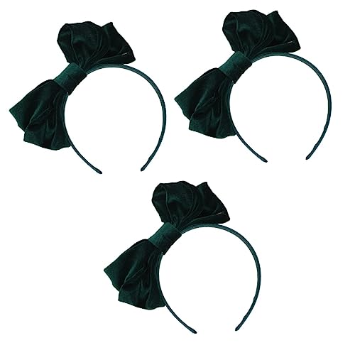 Beaupretty 3 Stk Stirnband Haarband Weihnachten Deko Weihnachtsdeko Haaraufsätze Haarschleife Haarschmuck Cosplay-haarreifen Haarnadel Für Die Dekoration Frau Samt Stoff Jahrgang Haarring von Beaupretty