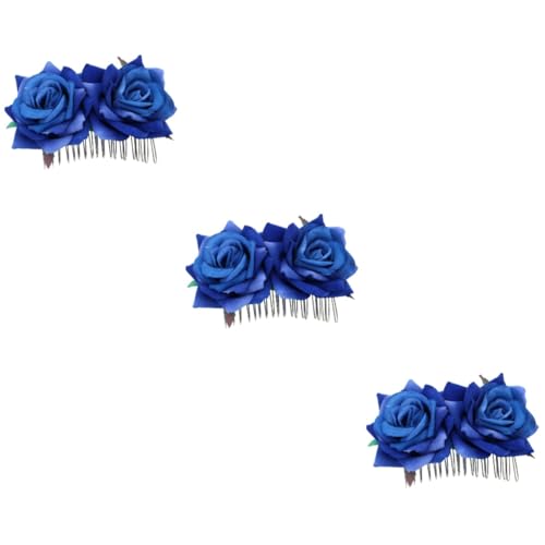 Beaupretty 3st Rosafarbene Haarblumenclips Haarkamm Mit Blumenmuster Blumenkrone Für Mädchen Haarspange Floraler Haarkamm Blumenstirnbänder Für Frauen Hochzeit Haarschmuck Fräulein von Beaupretty