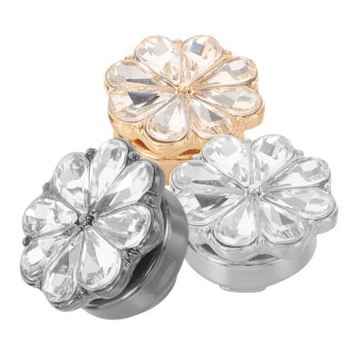 Beaupretty 3 Stück Blumen Manschettenknöpfe Hemdknopfbox Schalnadel Broschen Für Damen Manschettenknopfclip Schwarze Manschettenknöpfe Schalringclip Herren Manschettenknöpfe von Beaupretty