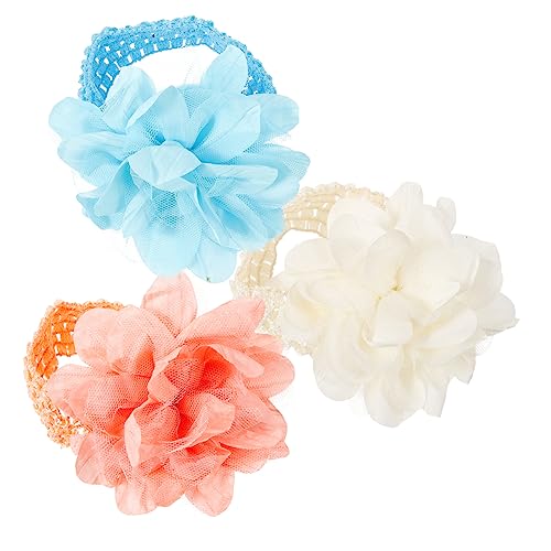 Beaupretty Haarschmuck Für Kinder 3 Stück Blumen-Stirnband Für Mädchen Blumenmädchen-Haar-Accessoire Neugeborenen-Stirnbänder Haar-Accessoires Für Mädchen Haarring-Stirnband Für Mädchen von Beaupretty