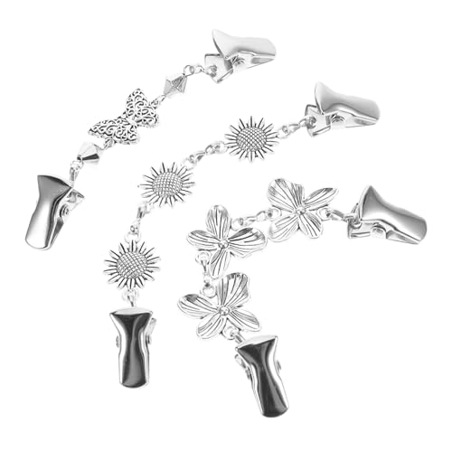 Beaupretty 3stücke Teiliges Retro Broschen Clips Für Damen Dekorative Kleidungsklammern Für Schals Und Cardigans Sicheres Und Stilvolles Design Für von Beaupretty