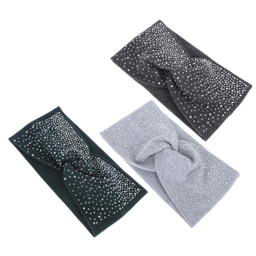 Beaupretty 3stücke Sportliches Stirnband Für Frauen Elastisches Haarband Mit Kreuz Stretch Laufstirnband Mit Breiter Krempe Haarstirnband in Verschiedenen Farben Sportliches Haarband Für von Beaupretty