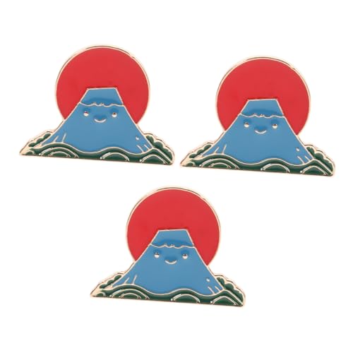 Beaupretty 3 Stück Cartoon Brosche Fuji aus Emaille Modisches Anstecknadel für Kleidung Rucksäcke und Taschen Vielseitiger Schmuck als für Damen und Mädchen von Beaupretty